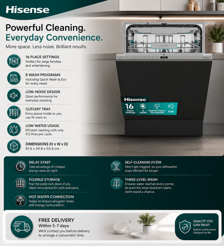 Hisense hv16auk 16 place - cm,